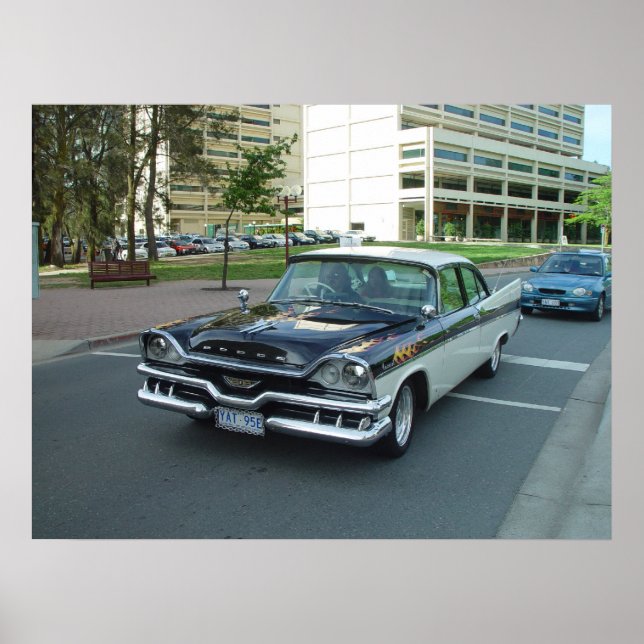 Póster Poster de coche de Dodge de Vintage (Frente)