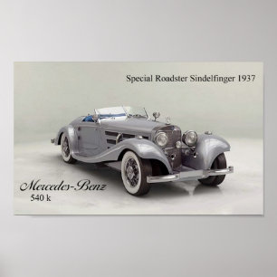 Póster Poster de coches clásicos