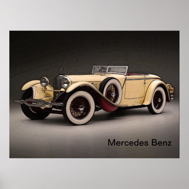 Póster Poster de coches de época (Frente)