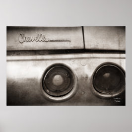 Póster Poster de coches de músculo de vintage