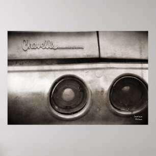 Póster Poster de coches de músculo de vintage