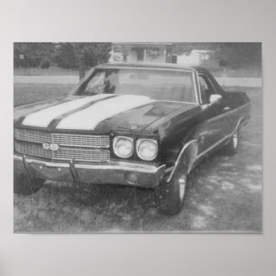 Póster Poster de coches negros
