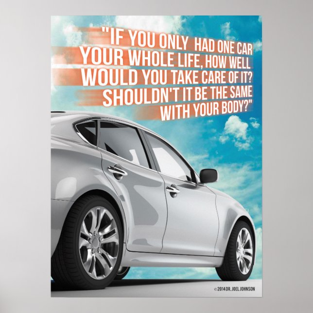 Póster Poster de coches quiroprácticos (Frente)