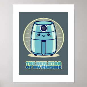Póster Poster de cocina de Air fryer airfryer