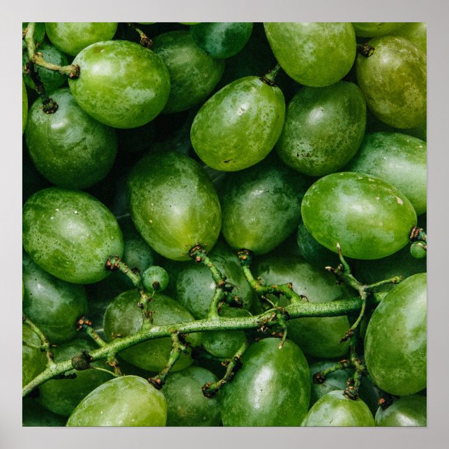 Póster Poster de cocina Green Grapes (Frente)