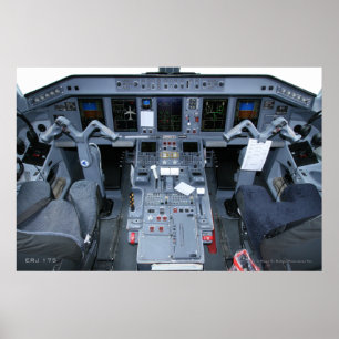 Póster POSTER de Cockpit del ERJ 175
