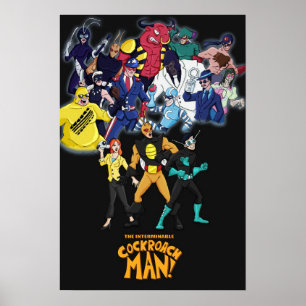 Póster Poster de Cockroach Man Villains