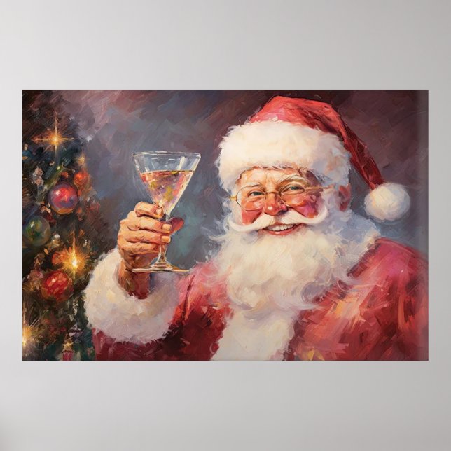 Póster Poster de cócteles de Santa Bebe (Frente)