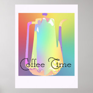 Póster Poster de Coffee Time Pastel