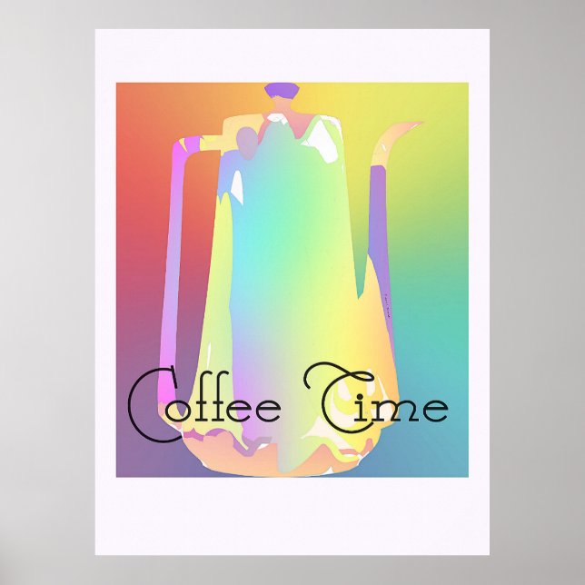 Póster Poster de Coffee Time Pastel (Frente)