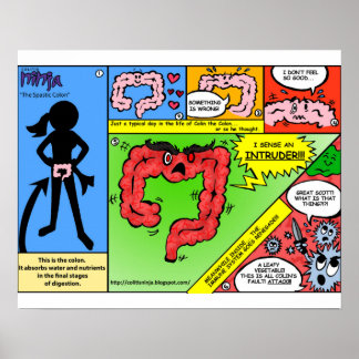 Póster Poster de colitis ulcerosa