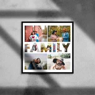 Póster Poster De Collage de fotos De Familia personalizad