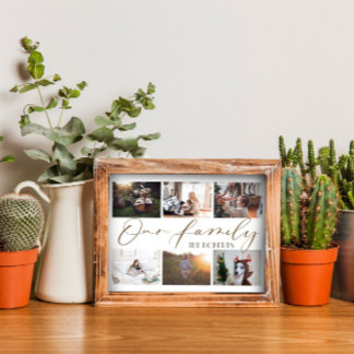 Póster Poster De Collage de fotos De Familia personalizad