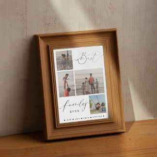Póster Poster De Collage de fotos De Familia personalizad