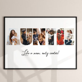 Póster Poster de Collage de fotos de la tía