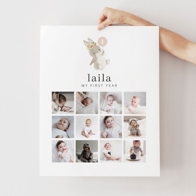 Póster Poster de collage de fotos - Globo rosa conejito (Subido por el creador)