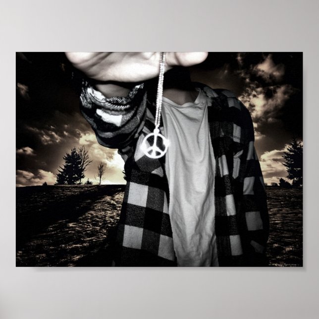 Póster Poster de collar de paz (Frente)