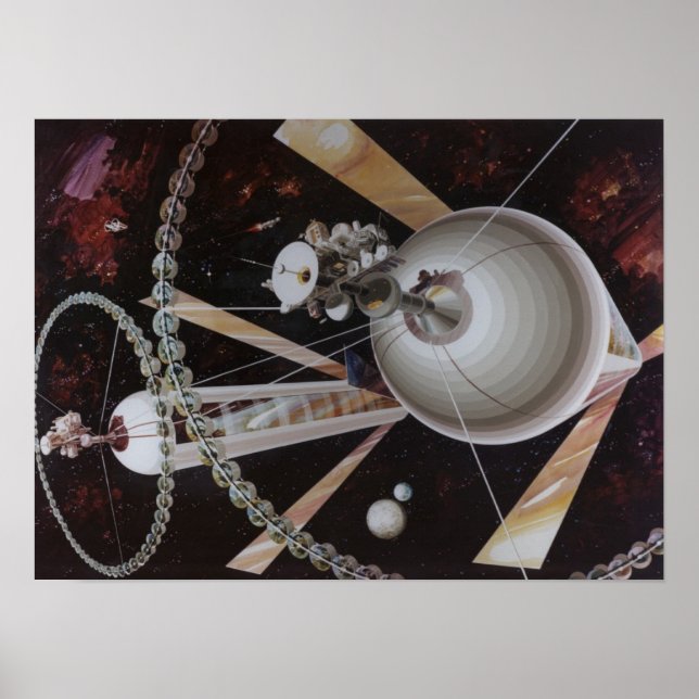 Póster Poster de colonias espaciales (Frente)