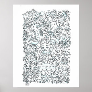 Póster Poster de color