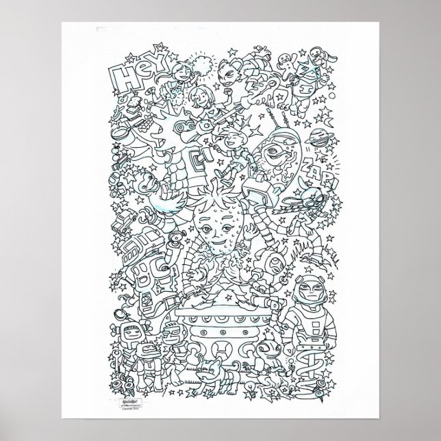 Póster Poster de color (Frente)