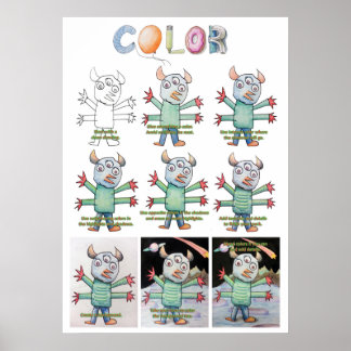 Póster Poster de color extendido