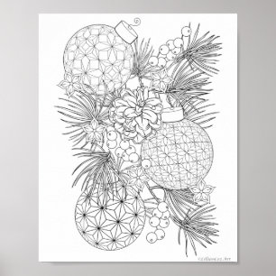 Póster Poster de color - Ornamentos