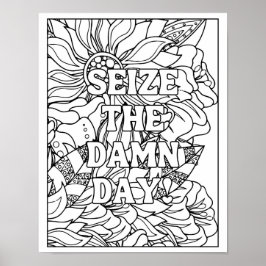 Póster Poster de color para almas sin miedo