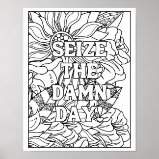 Póster Poster de color para almas sin miedo