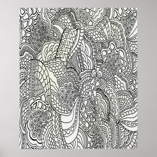 Póster Poster de color sobredimensionado 20 X 24 4 (Frente)