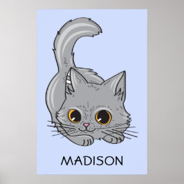 Póster Poster de color y nombre personalizado de Cta