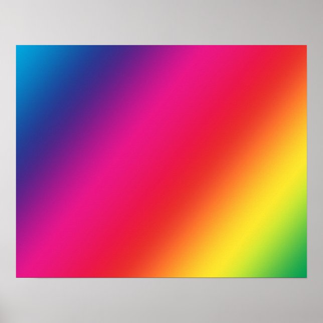 Póster Poster de colores arcoiris (Frente)
