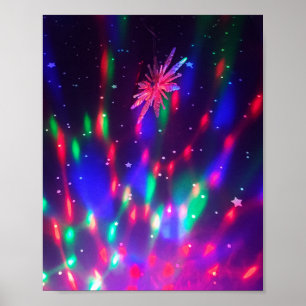 Póster Poster de Colores de Disco Psicólico