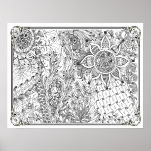 Póster Poster de colores "Ladybug, Ladybug"