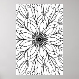 Póster Poster de Colores, Mandala