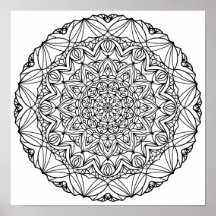 Poster de colores - Sunstar Mandala