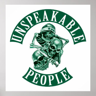 Póster Poster de colores verdes arriba