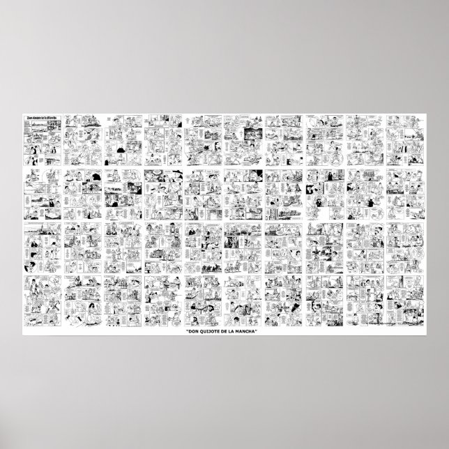 PÓSTER POSTER DE COMIC - DON QUIJOTE DE LA MANCHA (Frente)