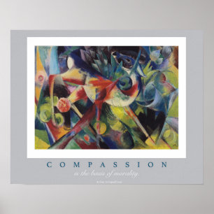 Póster Poster de compasión Franz Marc - Archivo