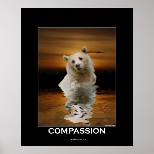 Póster POSTER DE COMPASIÓN (oso espiritual) (Frente)
