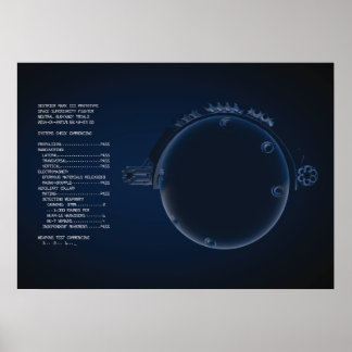 Póster Poster de comprobación de sistemas de destino ~ Or