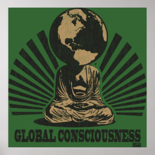 Póster Poster de conciencia global