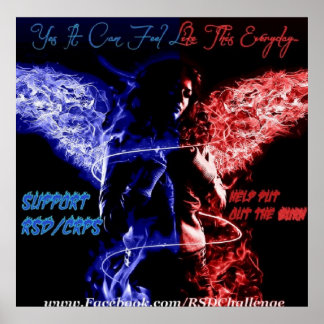 Póster poster de concienciación rsd/crps