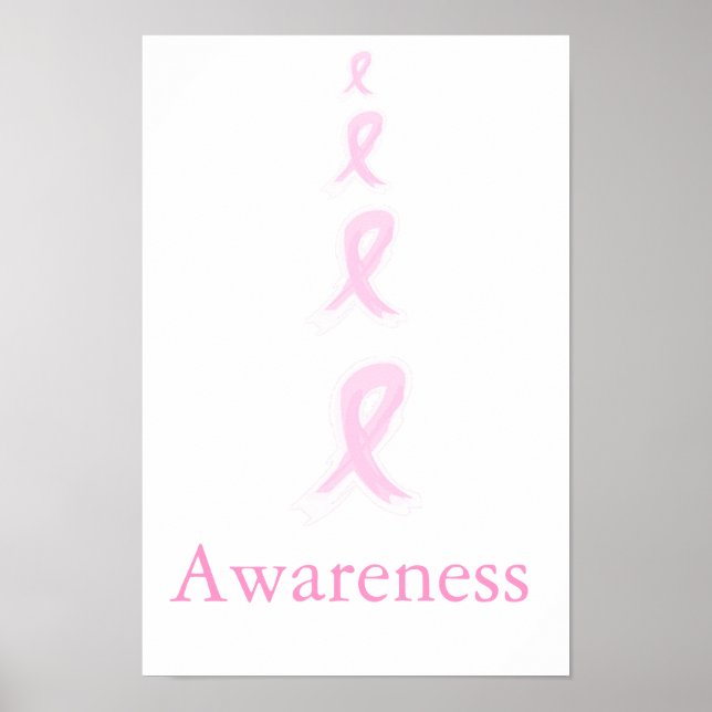 Póster Poster de Concienciación sobre el Cáncer de Mama (Frente)