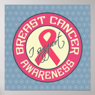 Póster Poster de Concienciación sobre el Cáncer de Mama