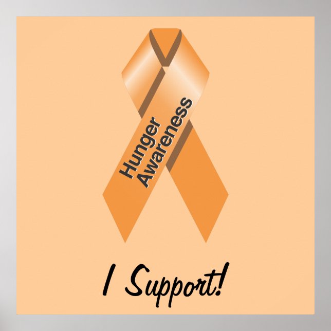 Póster Poster de concienciación sobre el hambre (Frente)