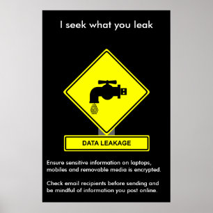 Póster Poster de Concienciación sobre la Seguridad de la 
