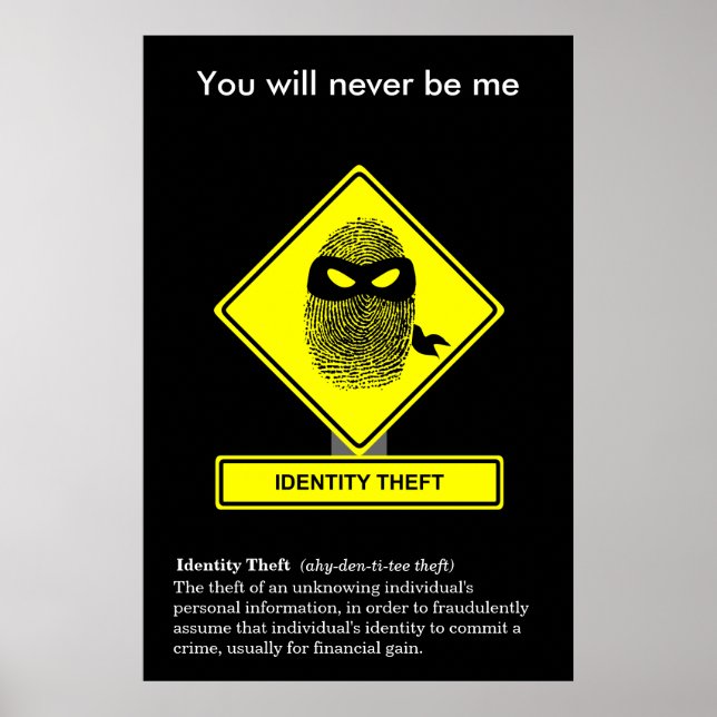 Póster Poster de concienciación sobre seguridad por robo  (Frente)