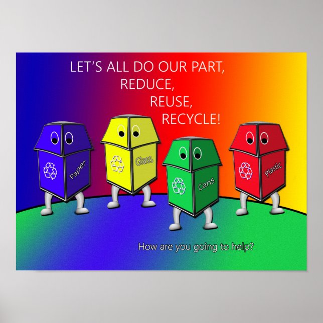 Póster Poster de concientización del Día de la Tierra (Frente)