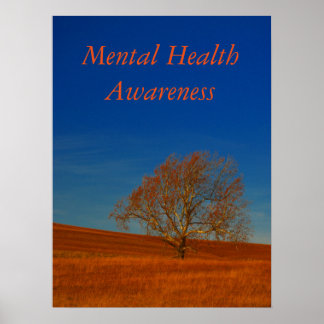 Póster Poster de concientización sobre salud mental