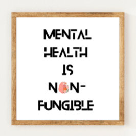 Póster Poster de concientización sobre salud mental impre
